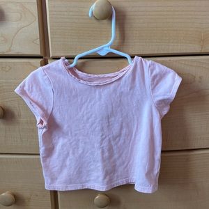 Toddler Girl - Light Pink Art Class Short Sleeve Top - Size 3T